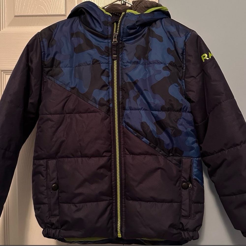 Blue camo coat
